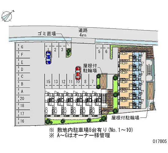 ★手数料０円★岸和田市田治米町　月極駐車場（LP）